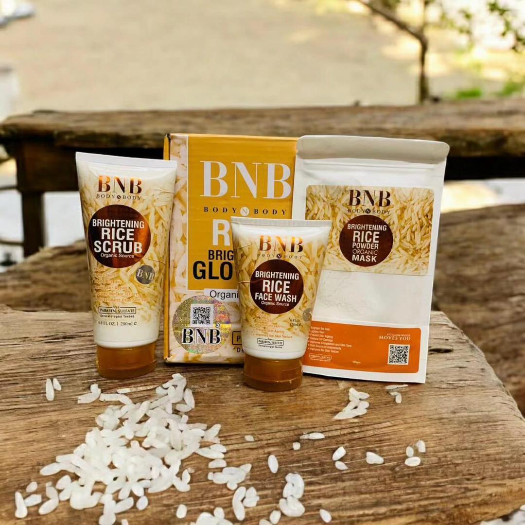5 Pcs Rice Glow Kit + Sunblock Night Cream