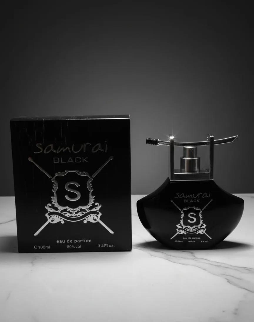 Samurai Black Perfume for Men 100ml Sweat Resistant Long Lasting