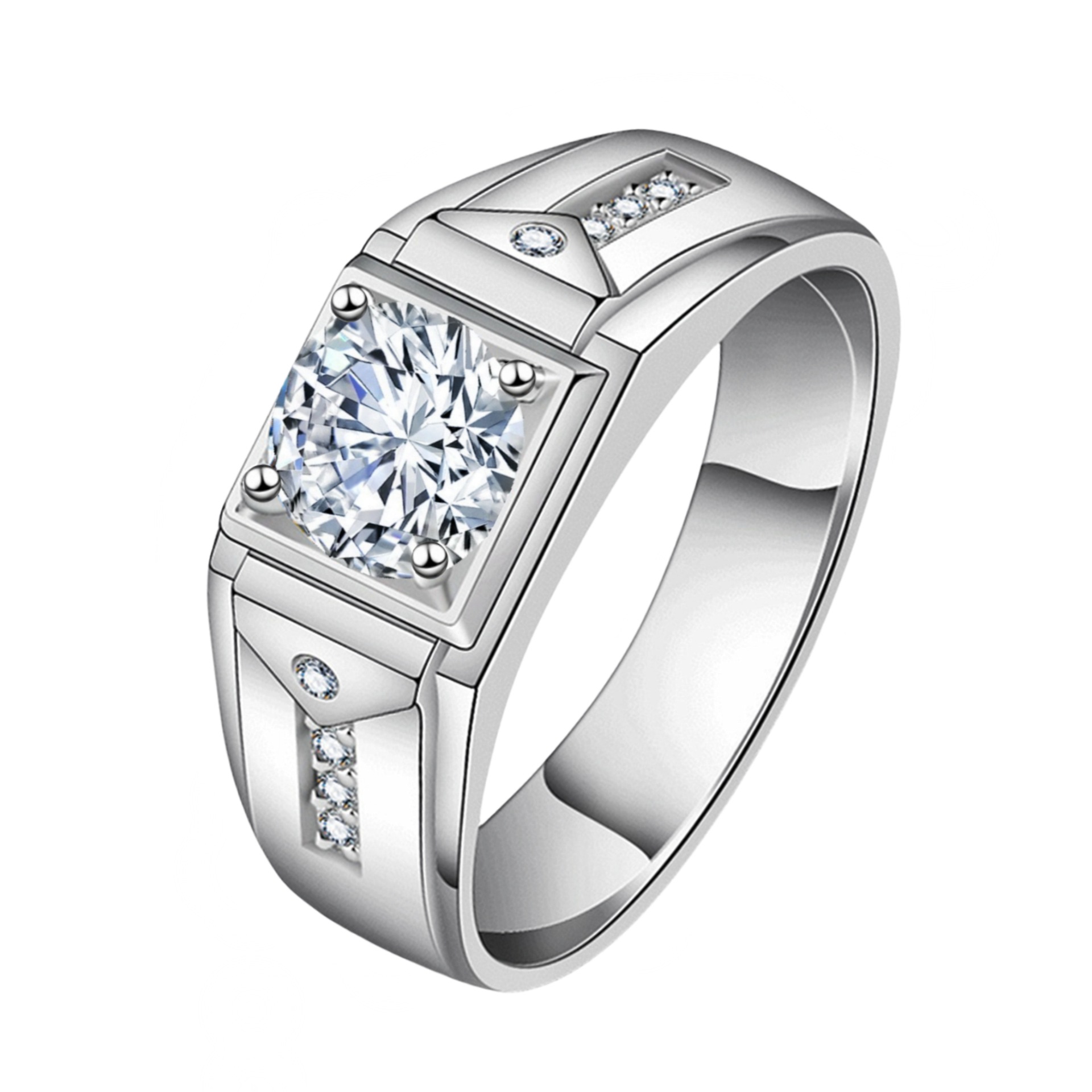 Trendy Women's Diamond Wedding Ring Set